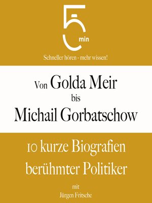 cover image of Von Golda Meir bis Michail Gorbatschow